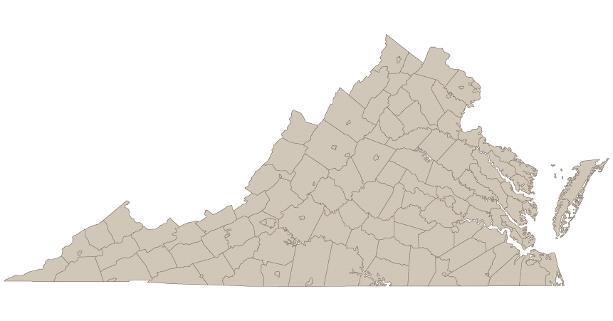 Map of Virginia